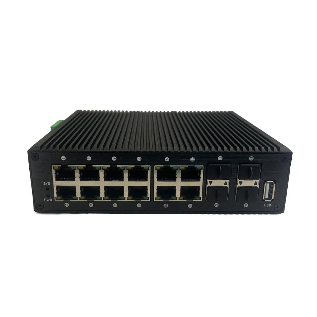 سوئیچ اترنت 10 پورت شبکه 4 ماژول 10 گیگ SFP  صنعتی مدیریتی