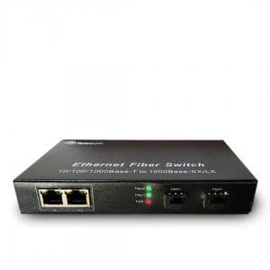 مبدل فیبر نوری 2 پورت شبکه 2 پورت فیبر