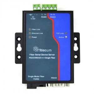 مبدل سریال RS232 / 485/422 به فیبر نوری