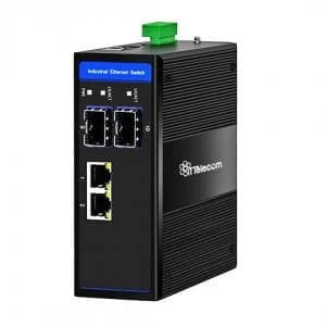 سوئیچ PoE گیگ 2 پورت شبکه 2 پورت SFP مدیریتی صنعتی