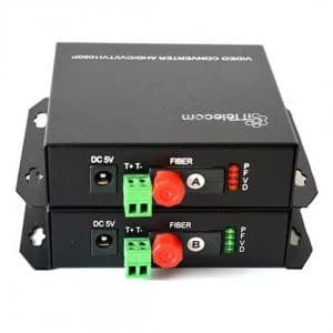 مبدل ویدیو به فیبر نوری با 1 کانال تصویر کواکسیال HD 1080p