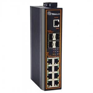 سوئیچ شبکه صنعتی 8 پورت POE به همراه 4 پورت فیبر SFP