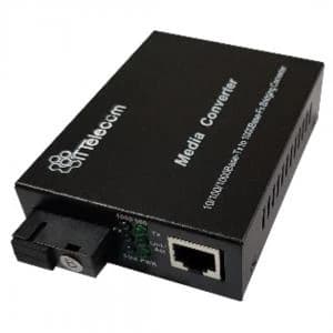 مبدل فیبر نوری تک کور 1 پورت شبکه گیگابایت