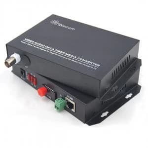 مبدل ویدیو به فیبر نوری 1 کانال تصویر و 1 پورت شبکه 10/100