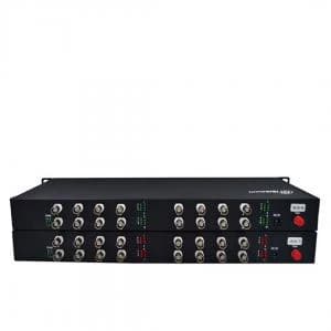 مبدل ویدیو به فیبر نوری با 16 کانال تصویر کواکسیال HD 1080p