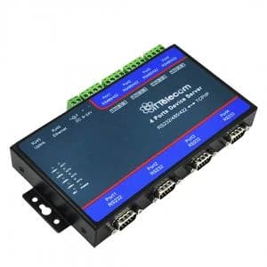 مبدل سریال مولتی 4 پورت مدباس RS232/485/422 به TCP/IP