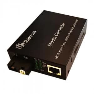 مدیا کانورتر تک کور (صد مگابیت) سینگل مود 1 پورت شبکه
